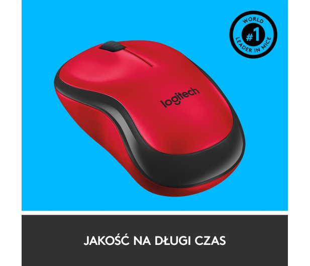 LOGITECH M220 czerwona - 329386 - zdjęcie 8